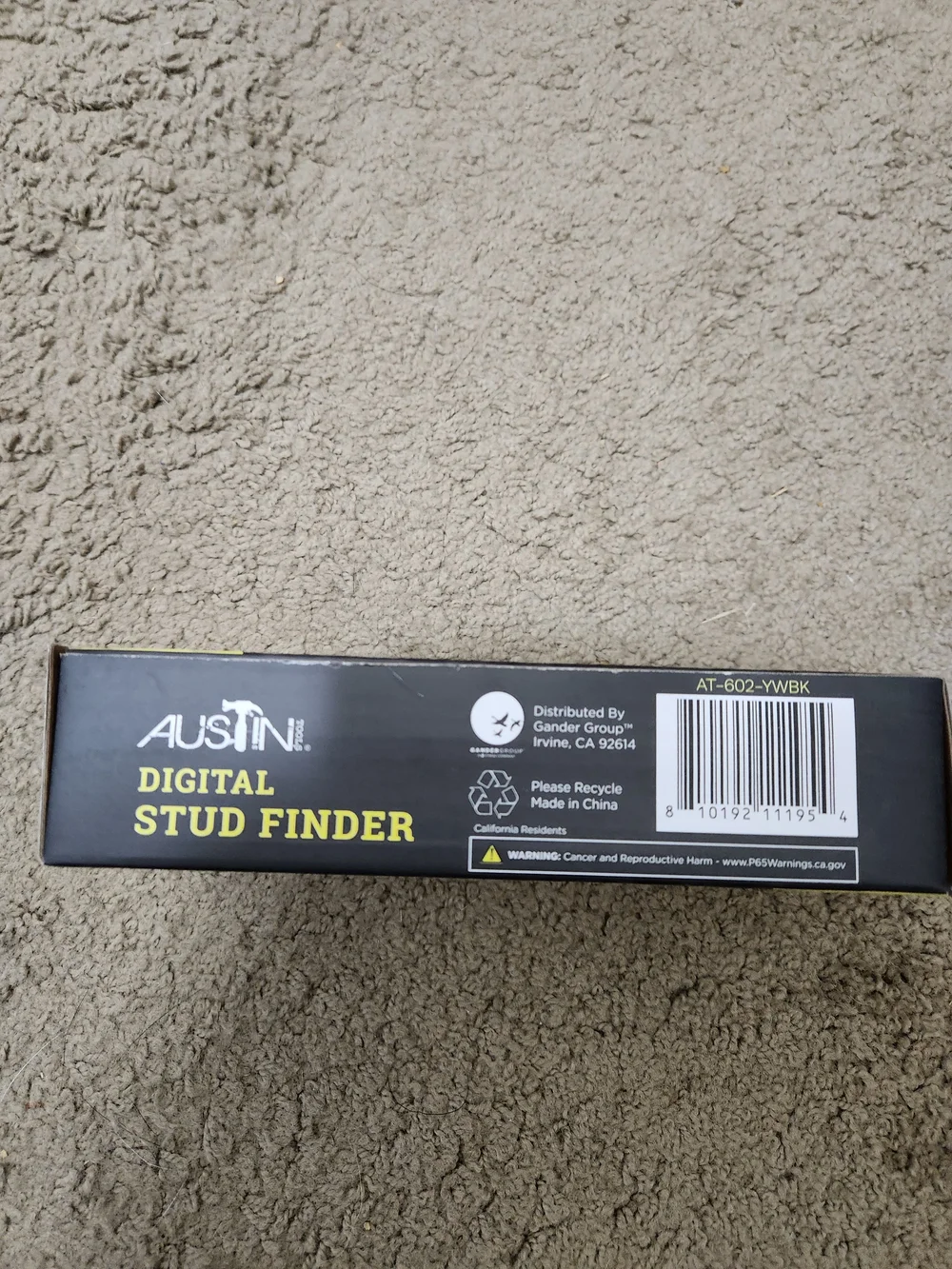 AUSTIN Digital Stud Finder in Yellow and Black